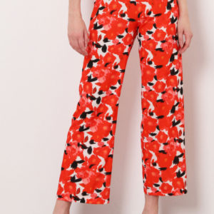 PANTALON À MOTIF AVEC TAILLE ÉLASTIQUE