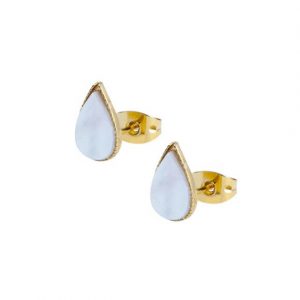 BOUCLES D' OREILLES PUCE GOUTTE D' EAU