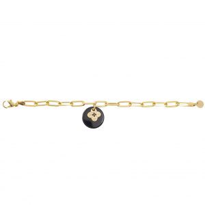 BRACELET CHAINE ACETATE TREFLE