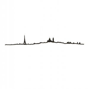 PARIS METAL NOIR (50cm)