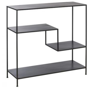 ETAGERE 3 ETAGES METAL NOIR