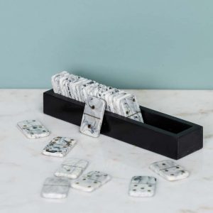 Jeu de dominos détails laiton