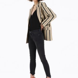 Jean skinny avec ourlet à bord franc