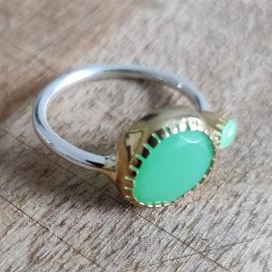 BAGUE ARGENT ET LAITON