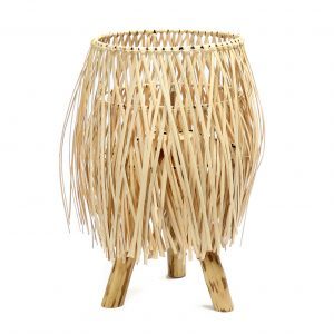 LAMPE DE TABLE ROTIN NATUREL