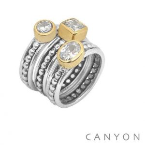 BAGUE ARGENT ET LAITON