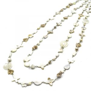 Sautoir Nacre - Doré Or