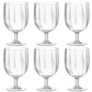 Set de 6 verres plastique