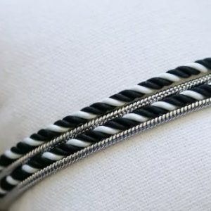 BRACELET HOMME CORDON ET ACIER